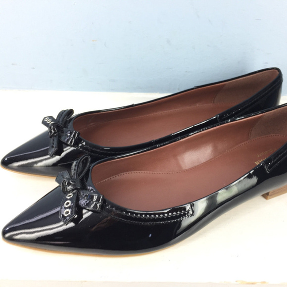 Grand Os 95 Signature Black Patent Flat 